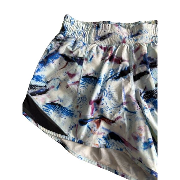 LULULEMON Multicolor Running Workout Shorts Size 8 Tall - Picture 4 of 7